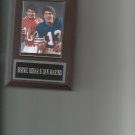BERNIE KOSAR & DAN MARINO PLAQUE MIAMI DOLPHINS FOOTBALL NFL