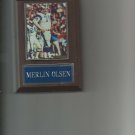 MERLIN OLSEN PLAQUE LOS ANGELES RAMS LA FOOTBALL NFL