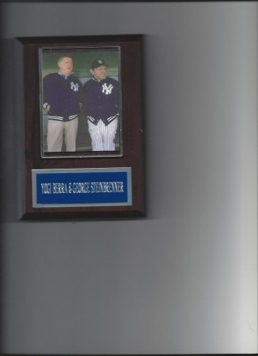 YOGI BERRA & GEORGE STEINBRENNER PLAQUE NEW YORK YANKEES NY BASEBALL MLB