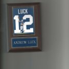 ANDREW LUCK JERSEY PLAQUE INDIANAPOLIS COLTS FOOTBALL NFL PHOTO PLAQUE