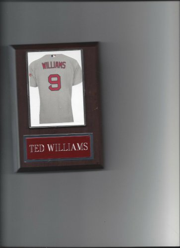 TED WILLIAMS JERSEY PLAQUE BOSTON RED SOX BASEBALL MLB PHOTO PLAQUE