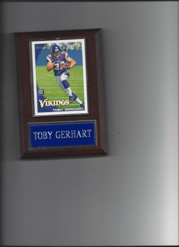 TOBY GERHART PLAQUE MINNESOTA VIKINGS FOOTBALL NFL