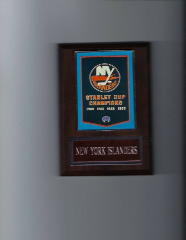 NEW YORK ISLANDERS STANLEY CUP BANNER PLAQUE CHAMPS CHAMPIONS NY HOCKEY NHL ICE