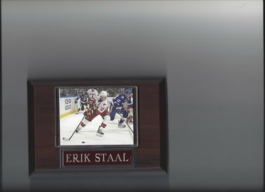 ERIK STAAL PLAQUE CAROLINA HURRICANES HOCKEY NHL