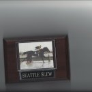SEATTLE SLEW PLAQUE HORSERACING HORSE RACING TURF TRIPLE CROWN WINNER