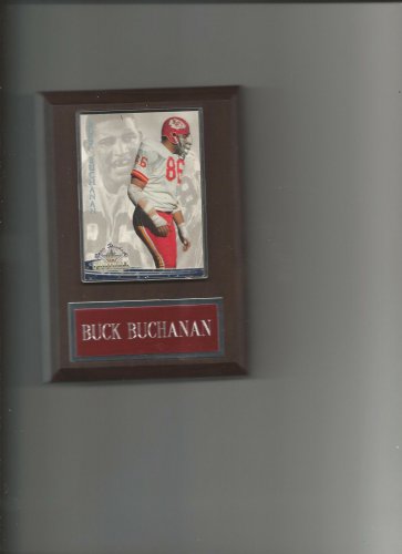 BUCK BUCHANAN PLAQUE KANSAS CITY CHIEFS KC FOOTBALL NFL