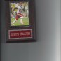 JUSTIN HOUSTON PLAQUE KANSAS CITY CHIEFS KC FOOTBALL NFL  GAME ACTION