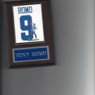 TONY ROMO JERSEY PLAQUE DALLAS COWBOYS FOOTBALL NFL PHOTO PLAQUE