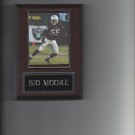 SIO MOORE PLAQUE OAKLAND RAIDERS FOOTBALL NFL
