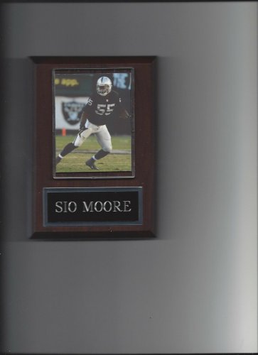 SIO MOORE PLAQUE OAKLAND RAIDERS FOOTBALL NFL