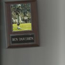 BEN DAVIDSON PLAQUE OAKLAND RAIDERS LA FOOTBALL NFL