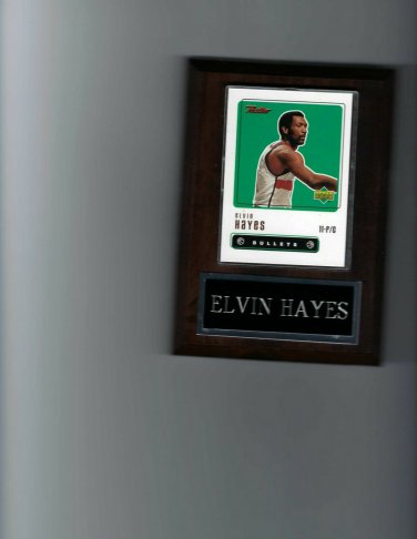 ELVIN HAYES PLAQUE WASHINGTON BULLETS BASKETBALL NBA