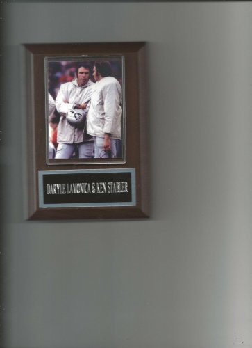 DARYLE LAMONICA & KEN STABLER PLAQUE OAKLAND RAIDERS LA FOOTBALL NFL