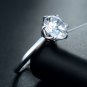 3 CT Carat VVS1 Round CUT Bridal Engagement RING Sterling Silver Size 5-10 Paris