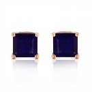 2.9 Carat 14K Solid Gold My Last Love Sapphire Earrings