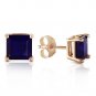 2.9 Carat 14K Solid Gold My Last Love Sapphire Earrings