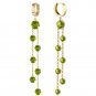 9.02 CTW 14K Solid Gold Chandelier Earrings Peridot Womens Girls Ladies