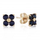 1.15 CTW 14K Solid Gold Last Person I Kiss Sapphire Earrings