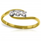 0.15 Ct 14K Solid Gold Winter Twilight Diamond Ring Genuine Gemstone Size 5-11