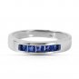 0.6 Carat 14K Solid White Gold Wind Blows Joy Sapphire Ring Wedding Engagement
