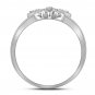 0.10 CT Real Diamond BUTTERFLY Ring Womens Fashion 10k White Gold Size 5-11