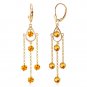 Womens 3 CTW 14K Solid Gold Gilded Age Citrine Earrings Cute Fashion Jewelry
