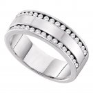 Womens Diamond RING Wedding BAND Anniversary 14k White Gold 0.50 CT Size 5-11