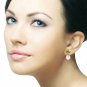 9.5 Carat 14K Solid Gold Dangling Earrings pearl Peridot Womens Elegant Design