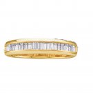 Baguette Diamond Elegant Wedding Anniversary BAND RING 14k Yellow Gold 0.25 CT