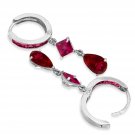 7.72 CTW 14K Solid White Gold My Muse Cubic Zirconia Earrings