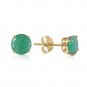 0.95 CTW 14K Solid Gold Spring Doesn't Fade Emerald Earrings Natural Gemstone