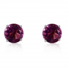 3.1 Carat 14K Solid White Gold Embrace Radiance Amethyst Earrings