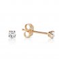 0.1 CTW 14K Solid Gold Stud Earrings 0.10 Carat Natural Diamond