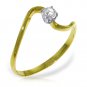 0.15 Carat 14K Solid Gold Memory Of Night Diamond Ring Womens Bridal Size 5-11