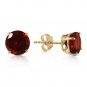 3.1 Carat 14K Solid Gold Dream Your Heart Garnet Earrings