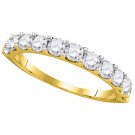 Womens Classic 1.0 CT Carat Diamond Wedding BAND Promise RING 14k Yellow Gold