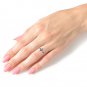 0.24 Carat 14K Solid Rose Gold Cross Ring Diamond Ruby Genuine Gemstone Womens