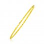 Solid Real 14k Yellow Gold Thin Twisted Shiny Bangle Womens Genuine Bracelet