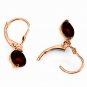 3.1 CTW 14K Solid Rose Gold Garnet Fantasy Earrings Womens Natural Gemstone