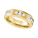 Mens 1.0 CT Carat Diamond Wedding Ring Genuine Quality 10k Yellow Gold Size 8-13