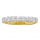1.00 CT Women's Authentic Diamond RING Wedding BAND 14k Yellow Gold Love Size 7