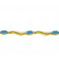 2.16 Carat 14K Solid Gold Tennis Bracelet Diamond Blue Topaz