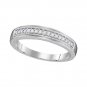 10k White Gold His & Hers Round Diamond Heart Matching Bridal Wedding Ring Set