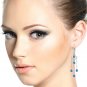 3 Carat 14K Solid Gold Spring Springs Blue Topaz Earrings