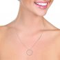 0.1 Carat 14K Solid White Gold Beloved Is Everywhere Diamond Necklace
