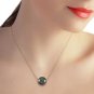 14K Solid Gold Necklace with  16.0 mm Black Shell pearl
