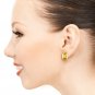 13 CTW 14K Solid Rose Gold Octagon Citrine Earrings