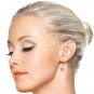 1.1 Ct 14K Solid White Gold Leverback Earrings Natural Pink Topaz Cute Fashion