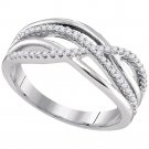 0.20 CT 1/5 Carat Natural Diamond Bridal Fashion Wedding BAND RING 10k Gold