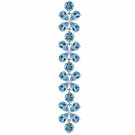 20.7 CTW 14K Solid White Gold Bracelets Natural Blue Topaz
